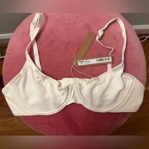 SKIMS cotton logo underwire bra